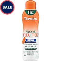 TropiClean Natural* Flea + Tick Soothing Shampoo for Dogs
