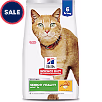 Hill's Science Diet Adult 7+ Senior Vitality Chicken & Rice Recipe Dry Cat Food