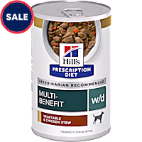 Hill's Prescription Diet w/d Multi-Benefit Vegetable & Chicken Stew Canned Dog Food