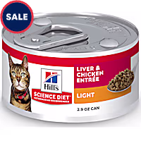 Hill's Science Diet Liver & Chicken Entree Adult Light Canned Cat Food