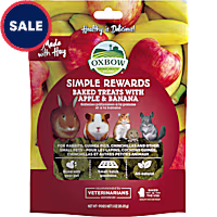 Oxbow Simple Rewards Apple and Banana Baked Small Animal Treats