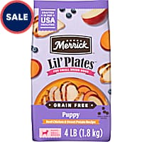 Merrick Lil Plates Premium Grain Free Real Chicken and Sweet Potato Kibble Dry Puppy Food