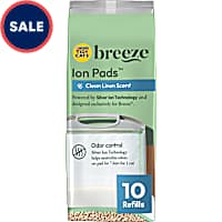 Purina Tidy Cats Breeze Clean Linen Scented Ion Cat Litter Box Pads Refill