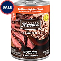 Merrick Grain Free Soft & Healthy Wet Recipe, Real Texas Beef Dinner Premium & Natural Canned Dog Food
