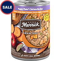 Merrick Grain Free Puppy Plate Chicken Recipe Canned Puppy Food