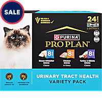 Purina Pro Plan Urinary Tract Health Ocean Whitefish, Chicken, Turkey and Giblets Wet Cat Food Variety Pack