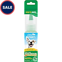 TropiClean Fresh Breath Peanut Butter Oral Care Clean Teeth Gel for Dogs