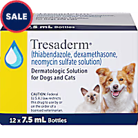 Tresaderm (thiabendazole, dexamethasone, neomycin sulfate solution) Topical Solution for Dogs & Cats