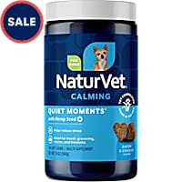 NaturVet Bacon and Chicken Flavor, Quiet Moments with Hemp Seed Calming Supplements for Dogs