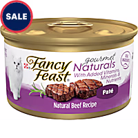 Fancy Feast Gourmet Naturals Beef Recipe Pate Wet Cat Food