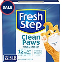 Fresh Step Clean Paws Unscented Multi Cat Clumping Litter