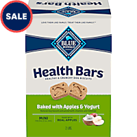 Blue Buffalo Mini Health Bars Oven-Baked with Natural Ingredients, Apples & Yogurt Crunchy Dog Biscuits
