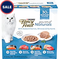 Purina Fancy Feast Gourmet Naturals Seafood Wet Cat Food Variety Pack