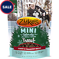 Zuke's Mini Naturals Trees Turkey & Cranberry Training Soft Dog Treat