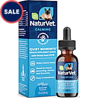 NaturVet Hemp Oil Quiet Moments Calming Drops for Cats