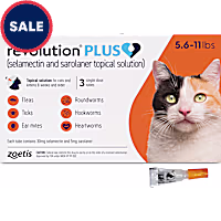 Revolution Plus Topical Solution 5.6-11 lbs. Cat