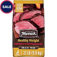 Merrick Grain Free Healthy Weight Recipe Premium, Weight Management  Wholesome and Natural Kibble Dry Dog Food
