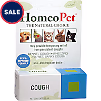 HomeoPet Cough, Gentle Natural Cough Medicine for Dogs, Cats, and Small Pets, Cat and Dog Cough Medicine