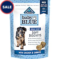 Blue Buffalo Baby BLUE Soft Biscuits, Chicken & Carrots, Natural Dog Treats