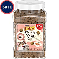 Friskies Natural Party Mix Yums With Real Salmon Cat Treats