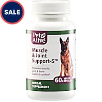 PetAlive Muscle & Joint Support-S Veggies Caps Herbal Supplement for Healthy Muscle, Joint & Bone Comfort for Pets