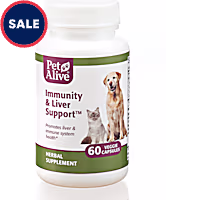 PetAlive Immunity and Liver Support Veggie Capsules Herbal Supplement for Dogs