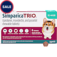 Simparica Trio for Dogs 22.1-44 lbs.