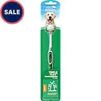 TropiClean Fresh Breath Triple Flex Toothbrush for Large Dogs