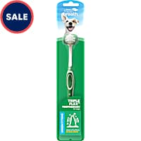 TropiClean Fresh Breath Triple Flex Toothbrush for Small & Medium Dogs