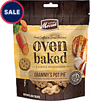 Merrick Oven Baked Grammy's Pot Pie with Real Chicken Natural and Crunchy Bag of Treats for Dogs