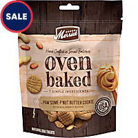 Merrick Oven Baked Paw'some P'nut Butter Cookie with Real Peanut Butter Natural Cookies Treats for Dogs