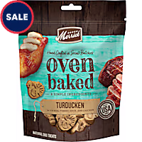 Merrick Oven Baked Turducken Recipe with Real Turkey, Duck, and Chicken Natural, Crunchy Bag of Treats for Dogs