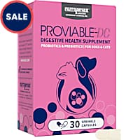 NUTRAMAX PROVIABLE Digestive Health Supplement Multi-Strain Probiotics and Prebiotics for Cats and Dogs