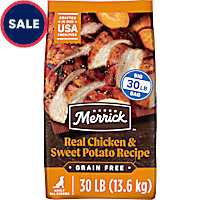 Merrick Premium Wholesome Natural Kibble with Real Chicken and Sweet Potato Grain Free Dry Adult Dog Food