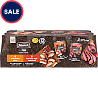 Merrick Grain Free Soft And Healthy, Real Beef & Chicken Premium and Natural Canned Dog Food Variety Pack
