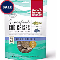 The Honest Kitchen Superfood Cod Crisps: Cod & Blueberry Dog Treats