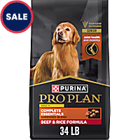 Purina Pro Plan Complete Essentials Shredded Blend Beef & Rice Formula Senior Dry Dog Food