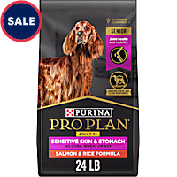 Purina Pro Plan Sensitive Skin & Stomach Formula Senior Adult 7+ Salmon & Rice Dry Dog Food