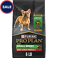 Purina Pro Plan Shredded Blend Beef and Rice Formula with Guaranteed Live Probiotics Small Breed Dry Dog Food