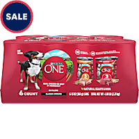 Purina ONE SmartBlend Classic Ground Chicken & Brown Rice, Beef & Brown Rice Entrees Wet Dog Food Variety Pack