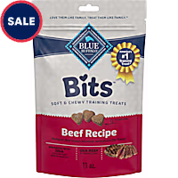 Blue Buffalo Bits Made with Natural Ingredients & Enhanced with DHA Soft Dog Treats for Training