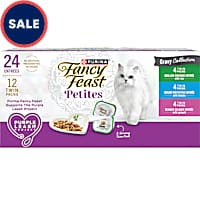 Purina Fancy Feast Gourmet Petites Gravy Collection, Break-Apart Tubs Wet Cat Food Variety Pack