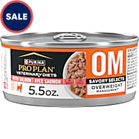 Purina Pro Plan Veterinary Diets OM Overweight Management Savory Selects, Salmon Feline Formula Wet Cat Food