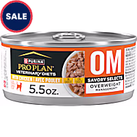 Purina Pro Plan Veterinary Diets OM Overweight Management Savory Selects, Chicken Feline Formula Wet Cat Food