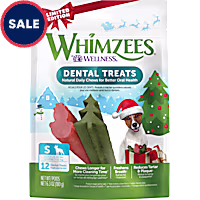 Whimzees Small Holiday Natural Grain Free Dog Dental Chews