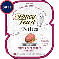 Fancy Feast Petites Tender Beef Entree with Carrots in Gravy Wet Cat Food
