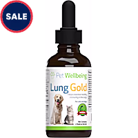 Pet Wellbeing Lung Gold Natural Dog Immune Booster for Lung Infections Supplement
