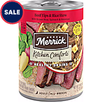 Merrick Healthy Grains Kitchen Comforts, Beef Tips and Rice Stew Wet Dog Food