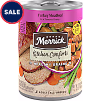 Merrick Healthy Grains Kitchen Comforts, Turkey Meatloaf in Gravy with Grains Wet Dog Food