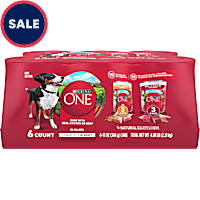 Purina ONE Tender Cuts in Gravy Chicken and Brown Rice, Beef and Barley Entrees Wet Dog Food Variety Pack